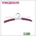 2015EVA foam coated padded metal wire shirt hanger in natural color